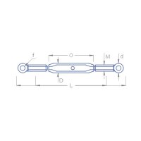 Wantenspanner Ösenschrauben M2x22 mm (2)