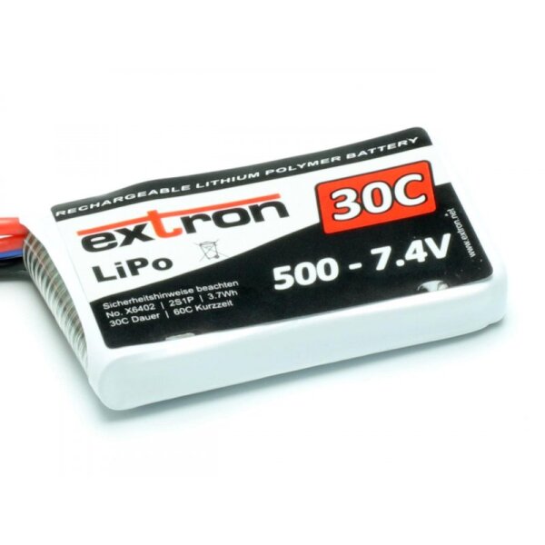 LiPo Akku Extron X2 500 - 7,4V (30C | 60C)
