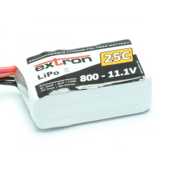 LiPo Akku Extron X2 800 - 11,1V (25C | 50C)