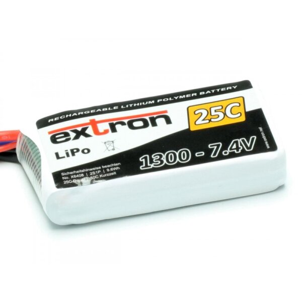 LiPo Akku Extron X2 1300 - 7,4V (25C | 50C)