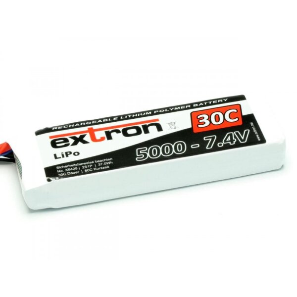 LiPo Akku Extron X2 5000 - 7,4V (30C | 60C)