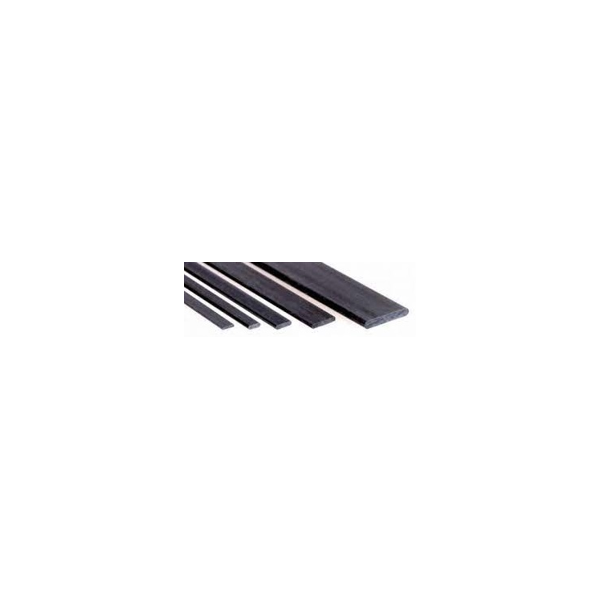 Carbon Flachstab  5,0 x 1,0 x 1000 mm
