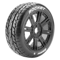 Tire & Wheel B-ROCKET 1/8 Buggy Soft Black (2)
