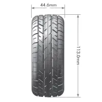 Tire & Wheel B-ROCKET 1/8 Buggy Soft Black (2)