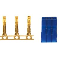 JR Servo-Buchse  female-Pin, Bausatz, 10 Stück, blau