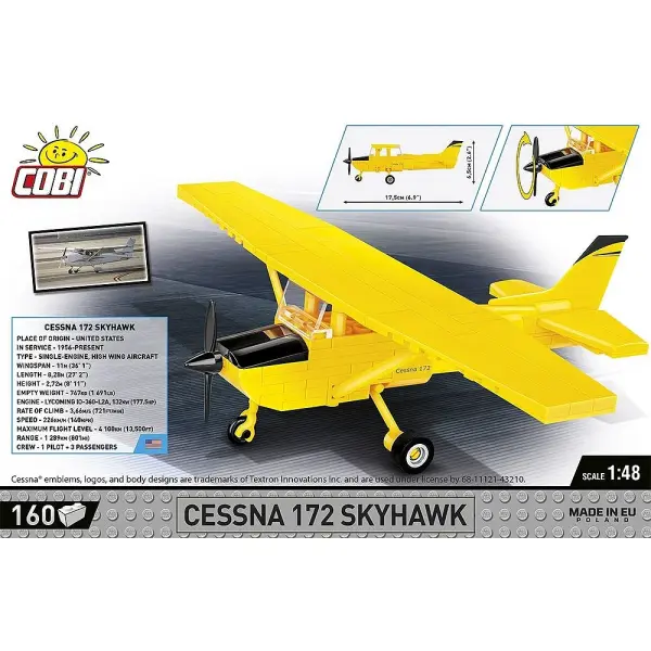 160 PCS CIVIL AIRCRAFT /26621/ CESSNA 172 SKYHAW