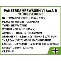 802 PCS HC WWII /3113/ PANZER VI AUSF.B  KONIGST