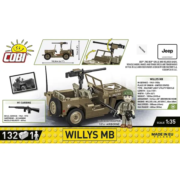 132 PCS HC WWII /3133/ WILLYS MB