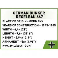 642 PCS HC WWII /3136/ GERMAN BUNKER REGELBAU667