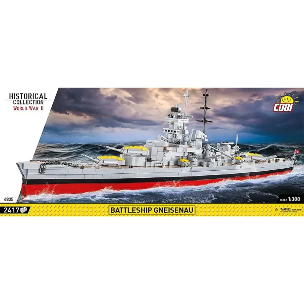 2417 PCS HC WWII /4835/ BATTLESHIP GNEISENAU