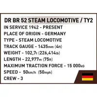 1723 PCS TRAINS /6283/ STEAM LOCOMOTIVE DR BR 52
