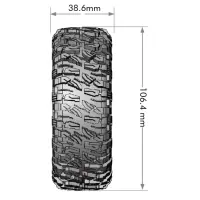 Tire & Wheel CR-MALLET 1.9" Class 1 Black (2)