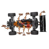 SpeedSlugger Buggy 1:10 RTR brushed DF Models 3196
