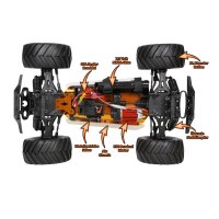 BigStrike Truck 1:10 RTR brushed DF Models 3197