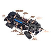 DF-4S PRO BL Crawler 1:10 Scale RTR - Metallic Red