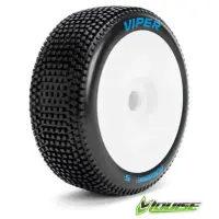 Tire & Wheel B-VIPER 1/8 Buggy Soft White (2)