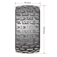 Däck & Fälg MT-PIONEER 1/10 Svart Beadlock (0) Soft MFT (2)