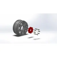 Tires & Wheels B-PIONEER 1/8 Buggy Soft MFT (Removable 17mm Hex 0" & 1/2" Offset) (2)