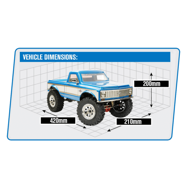 FTX RUFFNECK 1/10 BRUSHLESS 4WD TRAIL RTR - BLUE