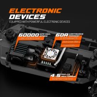 "UDI R/C UD1204 GLEAM Pro 1/12 4WD Brushless Buggy Blau"