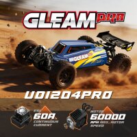 "UDI R/C UD1204 GLEAM Pro 1/12 4WD Brushless Buggy Blau"