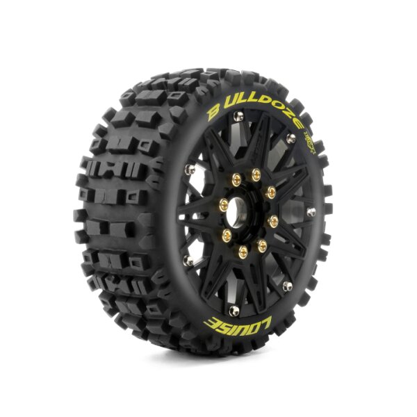 Tires & Wheels B-ULLDOZE 1/8 Buggy Soft MFT (Removable 17mm Hex 0" & 1/2" Offset) (2)