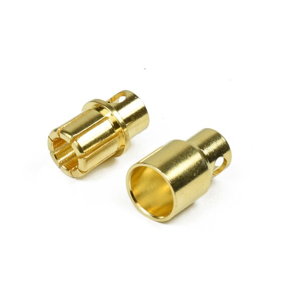 Goldkontaktstecker 8mm 1 Paar