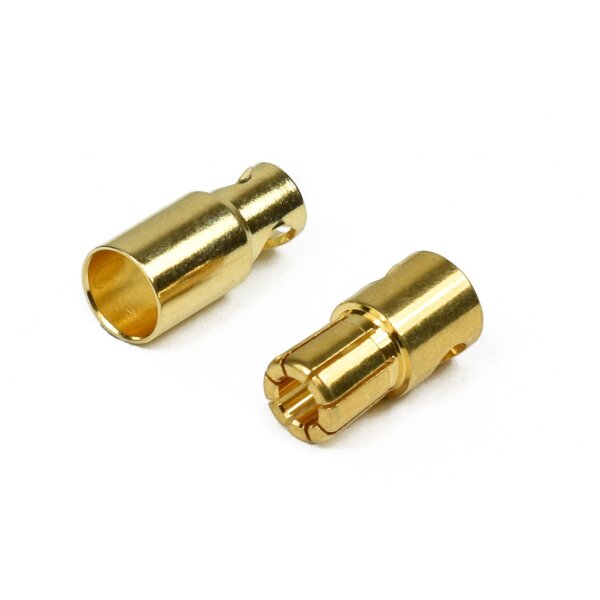 Goldkontaktstecker 6mm 1 Paar