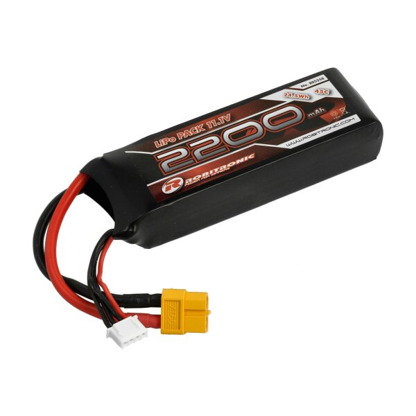 LiPo Akku 2200mAh 3S 45C XT60 (23x34x105)