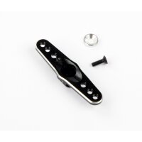 Aluminium Servo Arm 25 Zähne doppel (leicht) Schwarz
