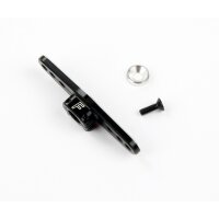 Aluminium Servo Arm 25 Zähne doppel (leicht) Schwarz