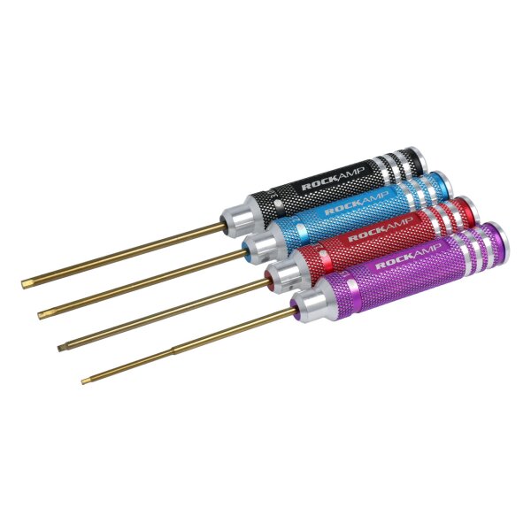 Rockamp Set Innensechskant 1.5 / 2.0 / 2.5 / 3.0mm HSS Titan beschichtet