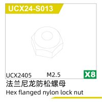 M2.5 Hex flanged nylon lock nut(8pcs) UCX2405 &...