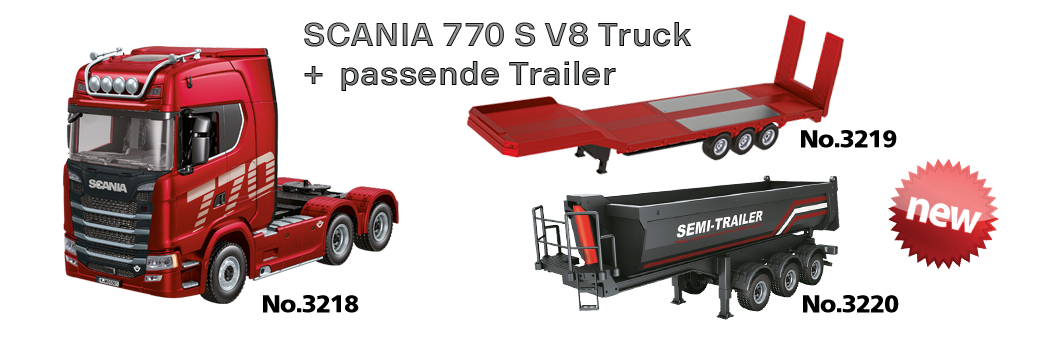 SCANIA 770 S V8 LKW rot - 1:18 DF Models 3218